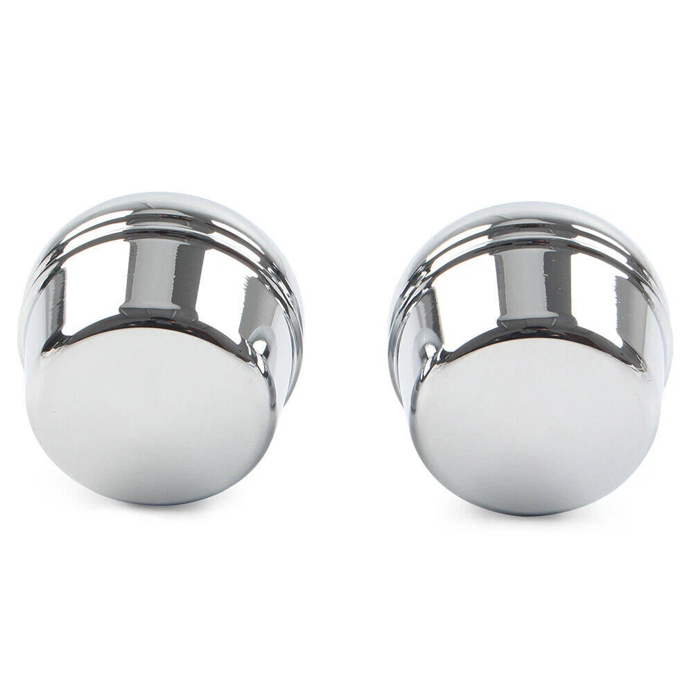 Chrome Front Axle Cap Nut Covers For Harley Dyna Softail Sportster XL 883 1200