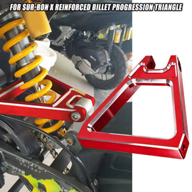 Red Reinforced Billet Progression Triangle For Sur-Ron Light Bee for Segway X160