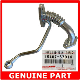 GENUINE Toyota Hilux Prado Surf 1KZ TE 3.0L Diesel Turbo Oil Feed Drain Pipe