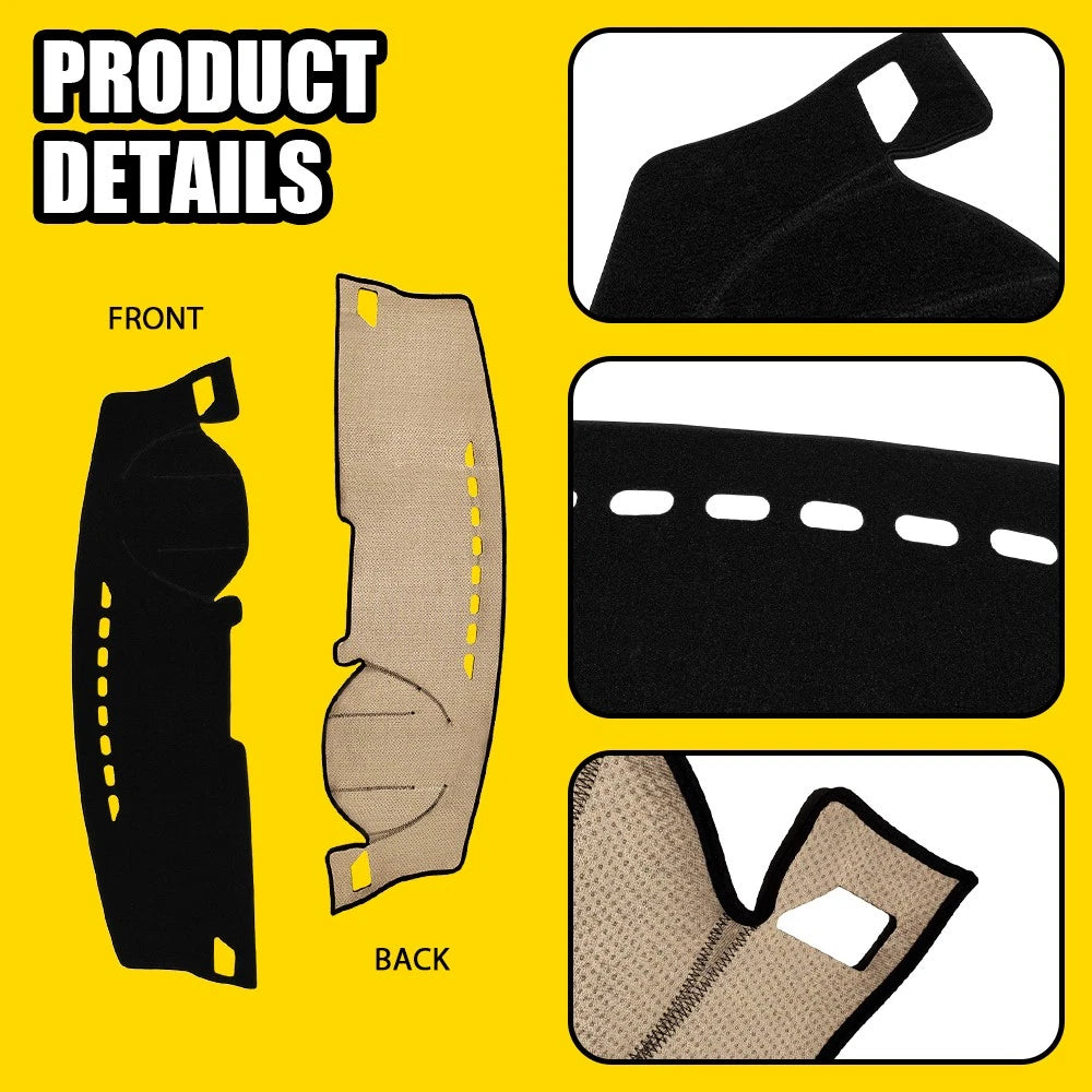 Non-Slip Dash Mat For Haval Jolion LUX Premium Without HUD 2021-2024 Black AU A