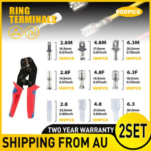 Load image into Gallery viewer, 2SET 900X Assortment Male Female Spade Terminals Electrical Wire Crimp Connector