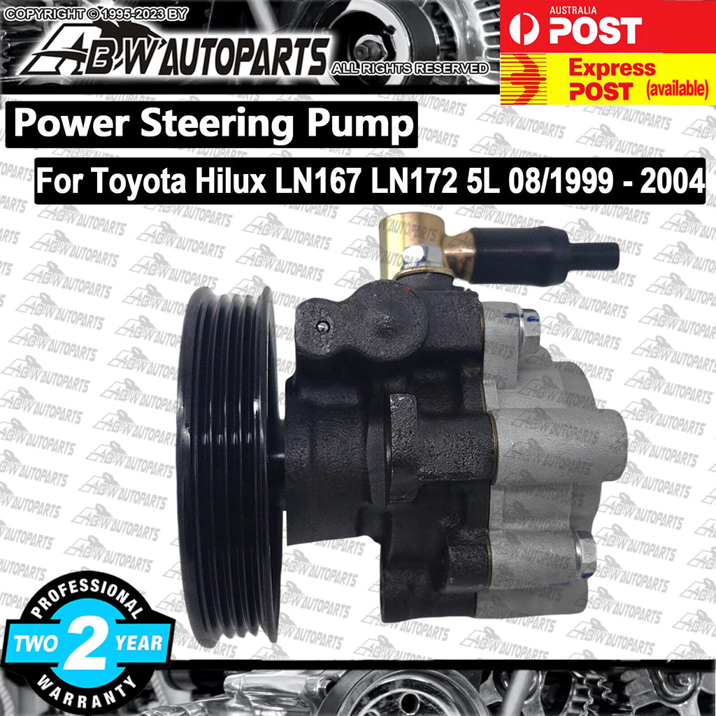 POWER STEERING PUMP FITS 08/99 - 04TOYOTA HILUX LN167 LN172 NON TURBO 5L NEW