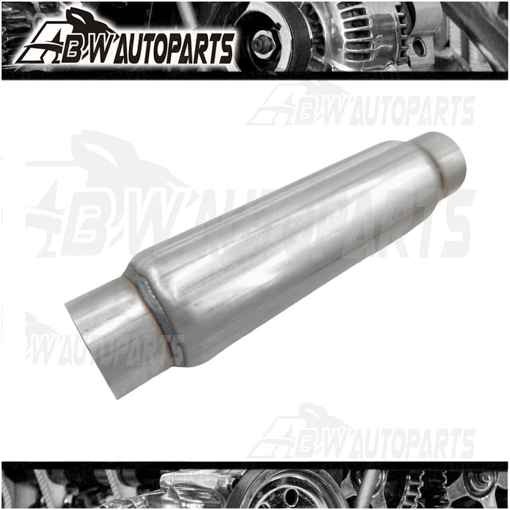 2.5INCH Exhaust Hotdog Resonator Muffler Glass Pack 12" Long High Flow Brand New