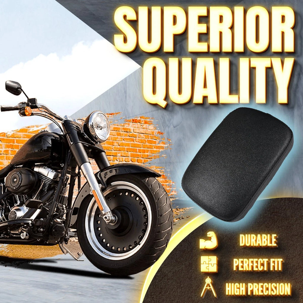 6 Suction Cup Rear Fender Passenger Pillion Rectangle Pad Seat For Harley Custom