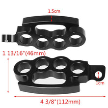 Load image into Gallery viewer, Black Control Foot Pegs Footpegs For Harley Sportster Softail Road King Dyna ST