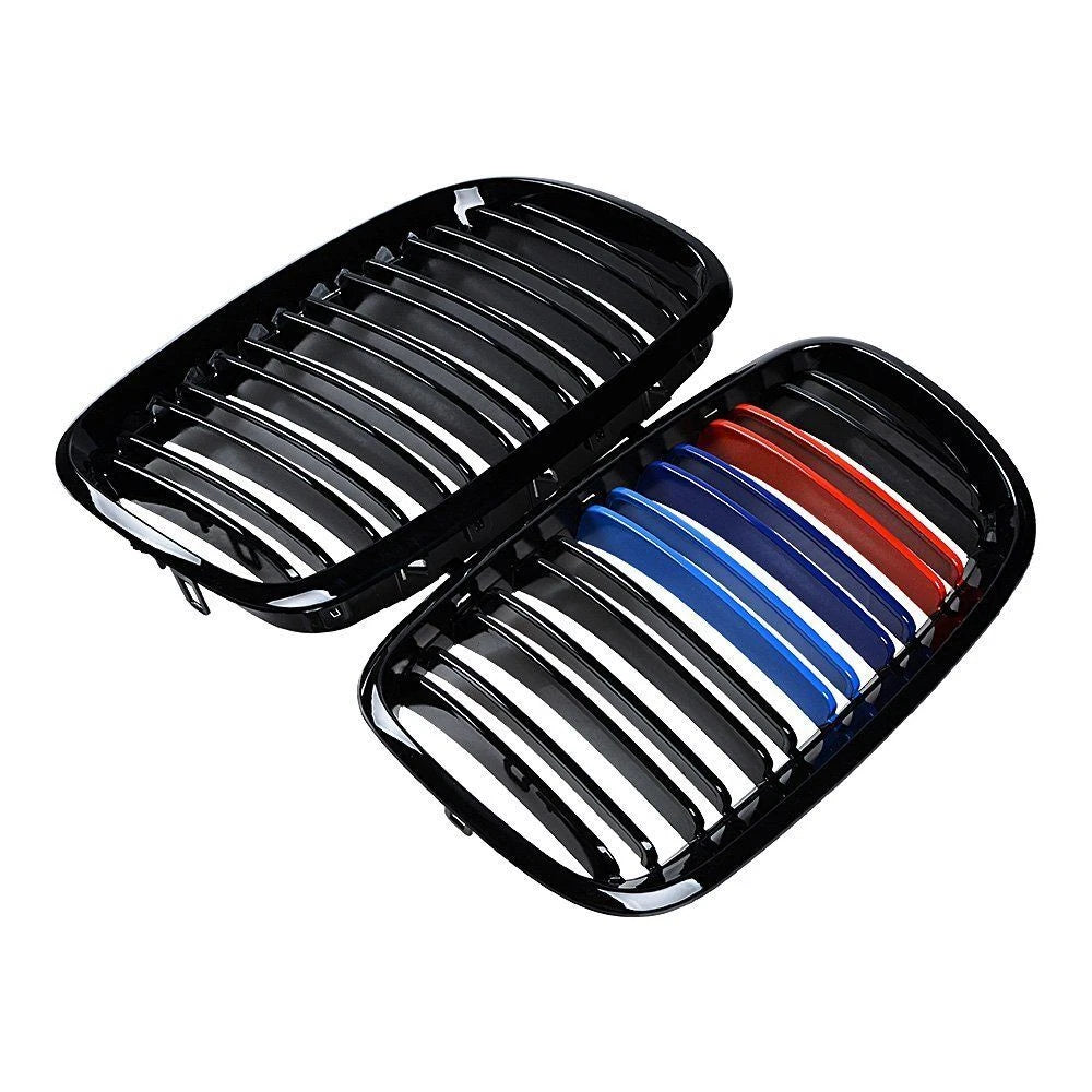 Kidney Front Grill Grille Dual Slat For M Color BMW E70 X5 E71 X6 2007-2013 ST