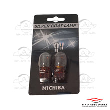 Load image into Gallery viewer, T20 WY21W Amber Wedge Silver Coating Indicator Light Bulb Globe 7440 2pc pack