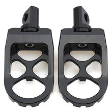 Load image into Gallery viewer, MX Style Black Foot Peg Footrest Fit For Harley Sportster Touring Softail Dyna S
