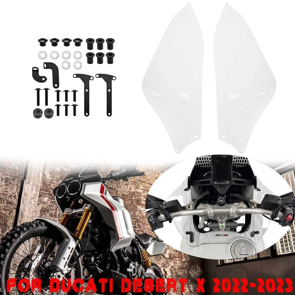 Pair Side Spoiler Wind Deflector Fairing Cover For Ducati DesertX Desert X 22-23