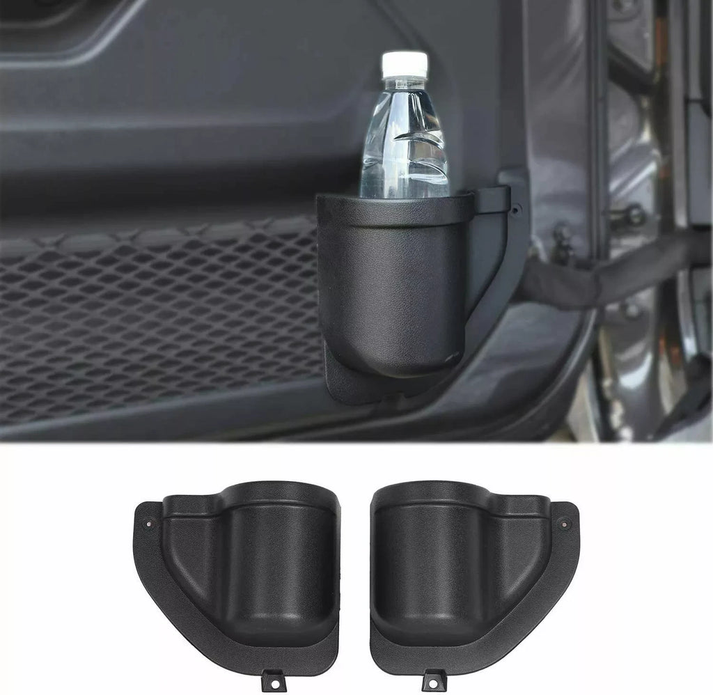 Black Front Door Pocket Storage Tray Organizer Box For Jeep Wrangler JL 2018-20