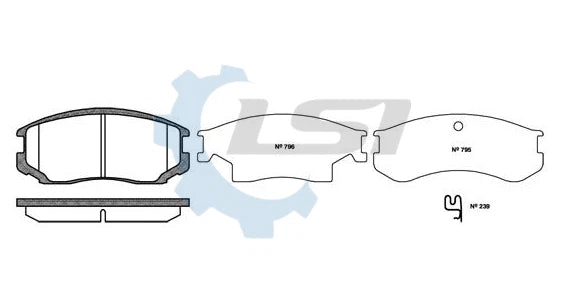 Front Brake Pads and Rotors Set for Proton JUMBUCK 1.5i Sumitomo Caliper 2003-