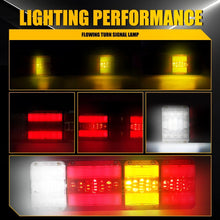 Load image into Gallery viewer, 2x Trailer tail lights 244 LED Stop Tail Light Kit Sequential Caravan Boat Truck