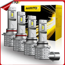 AUXITO 4X Headlight 9005 9006 LED Globes For Kit Toyota Landcruiser 100 1998-07