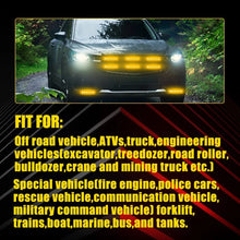 Load image into Gallery viewer, 10 Amber LED Car Truck Emergency Beacon Warning Hazard Flashing Strobe Light Bar