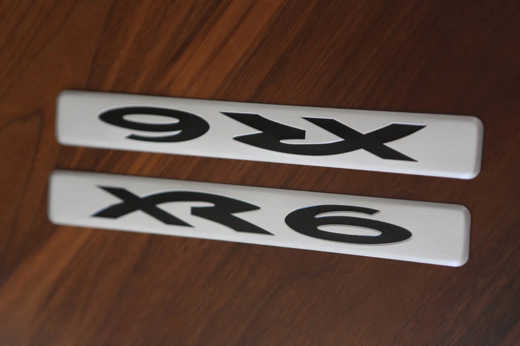 PAIR OF ALLOYS FRONT SCUFF PLATE SUIT XR6 BA BF SERIES FORD FALCON SEDAN UTE