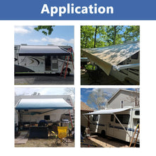 Load image into Gallery viewer, 12Ft Awning Vinyl Replacement Fabric Gray Fade Suit Caravan Awning Brand New