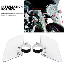 Load image into Gallery viewer, Motorcycle Front Wind Fork Air Deflector For Honda For Kawasaki For Yamaha Clear