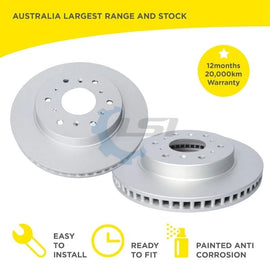 Horsepower Geomet Coated Front Brake Disc Rotors for Haval H9 2.0 2015-on 334mm