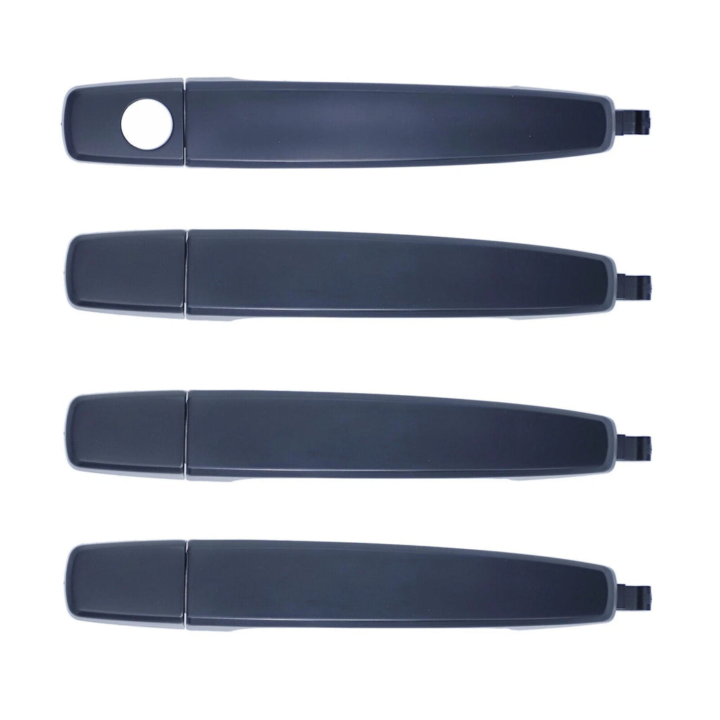 Black Outer Door Handles Front+Rear 4pcs for Holden Barina 11-18, Cruze 09-16