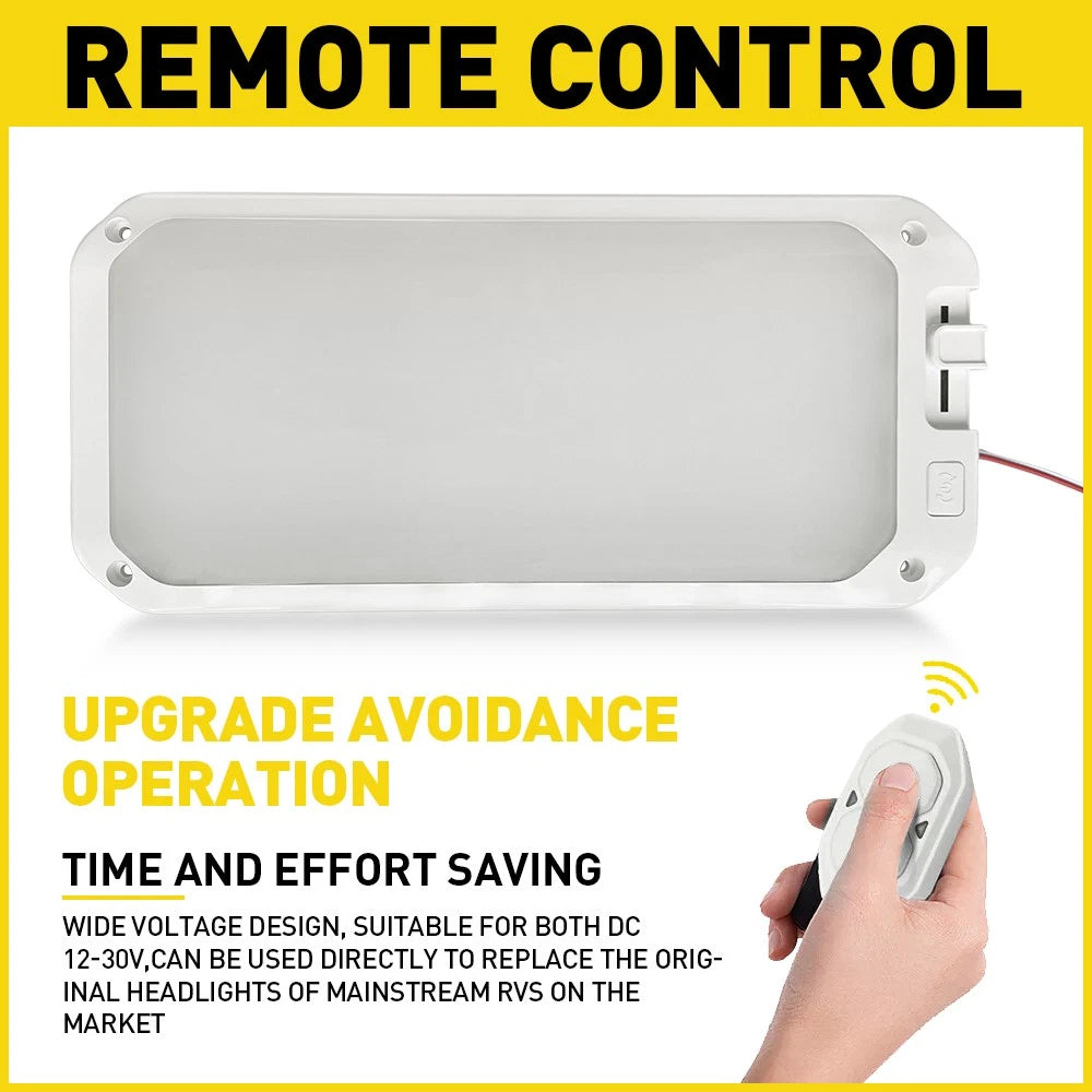 LED Interior Roof Cabin Light 12V Caravan Trailer Motorhome RV Boat Ceiling Lamp