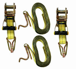 Tie Down Ratchet Straps Heavy Duty ONE PAIR 38mm x 4.5m 1000kg SWL - AS/NZS4380