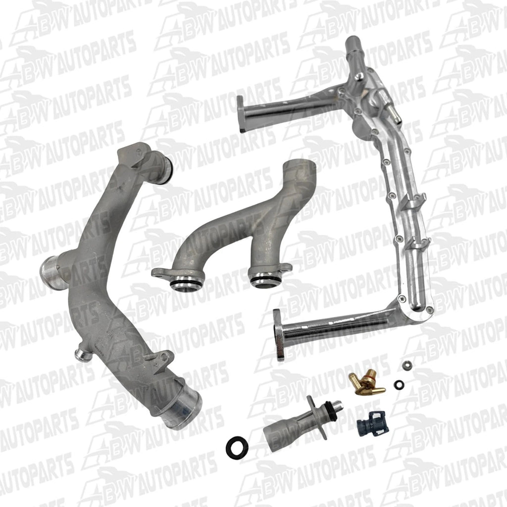 Aluminum Coolant Water Pipe Kit For Jaguar F-Type Land Rover LR4 3.0L V6 5.0L V8