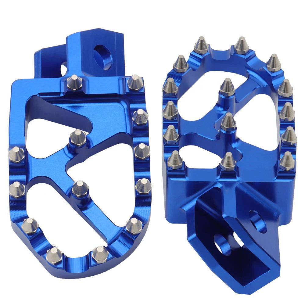 Blue Foot Pegs for Yamaha YZ 80/125/250/500/490 WR200/250/500 TTR90/110/125/250
