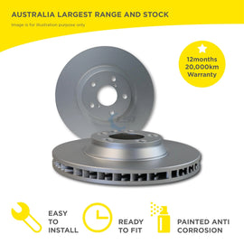 Front Brake Disc Rotors for Smart Fortwo W453 1.0L 07/2014-2017 258mm