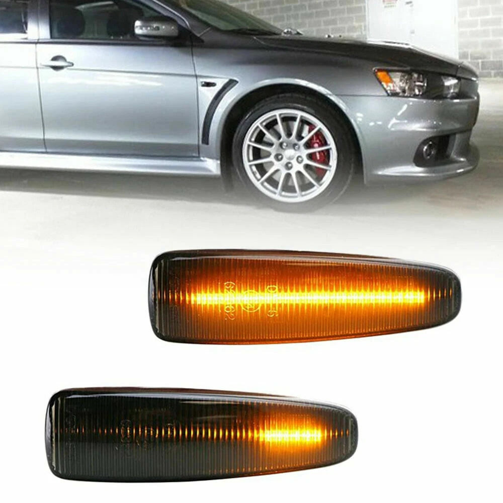 Dynamic LED Side Marker Indicator Light For Mitsubishi Lancer Outlander Mirage S