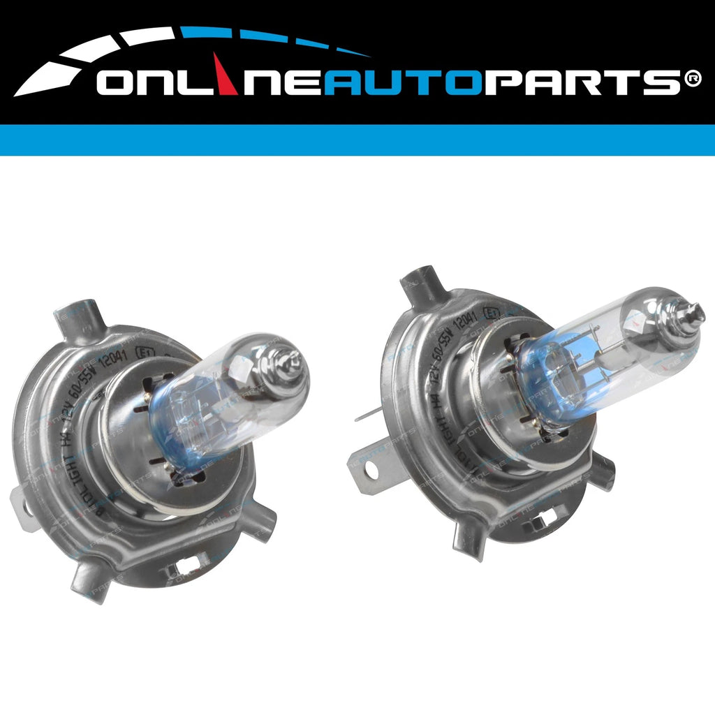 D/Glass Outer Headlights Lamp Upgrade Kit H4 60/55w for Landcruiser 80 Series