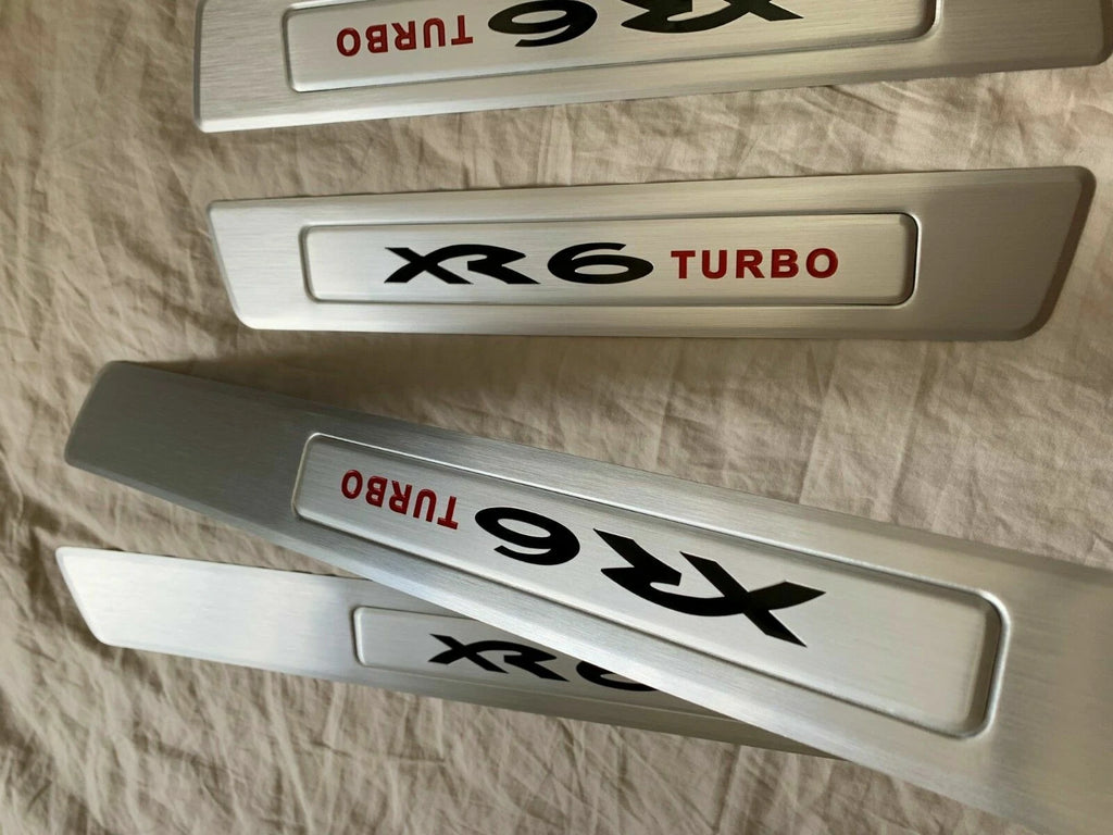 XR6 TURBO DOOR SEAL SCUFF PLATE SET SUITS FORD FG SERIES, FRONT AND REAR SET