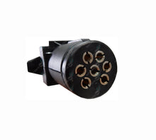 Load image into Gallery viewer, 7 Pin Small Round to 7 Pin Flat Trailer Connector Adaptor Plug ARK Premium