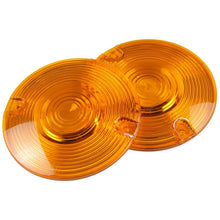 Load image into Gallery viewer, 2 Flat Turn Signal Light Indicator Amber Lens Cover For Harley Touring 1986-2018