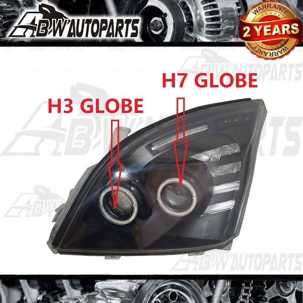 NEW For Toyota Prado 120 Series 02-09 LED Headlights Pair Front Lamp Angel Eye