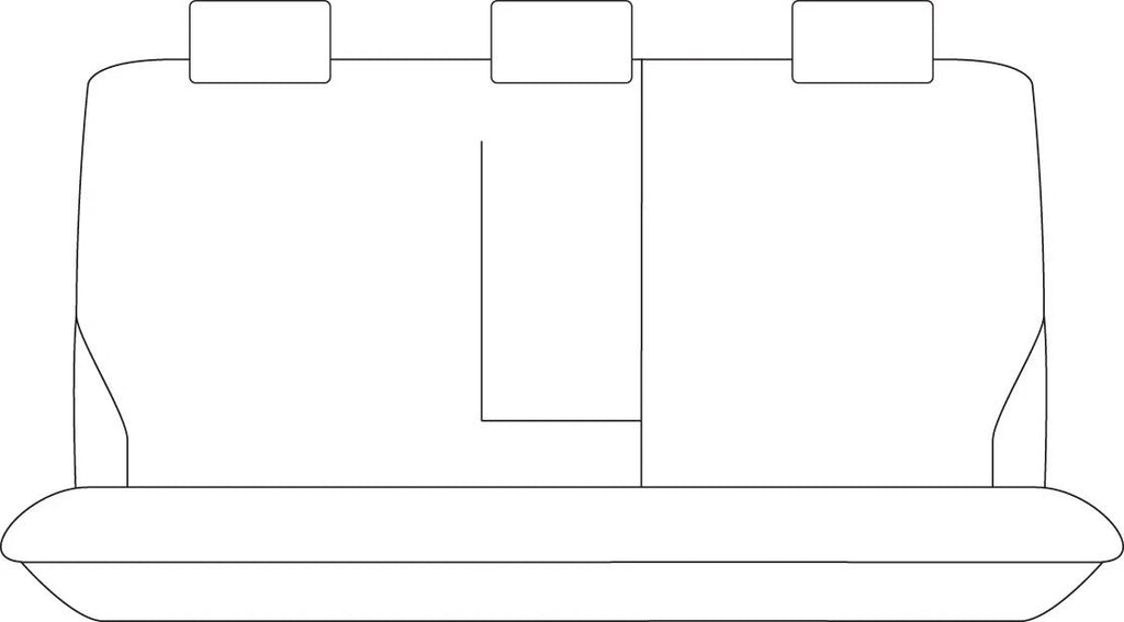 Sperling Getaway Neoprene Rear Black - Silver Stitch Seat Covers Suits Outbac...