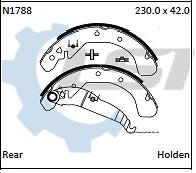 Load image into Gallery viewer, Rear Brake Shoes set for Holden Combo XC Series 1.4 1.6 2002-2013