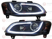 Load image into Gallery viewer, Holden VE Commodore Series 1 HSV HeadLights Black LED DRL Projector Pair