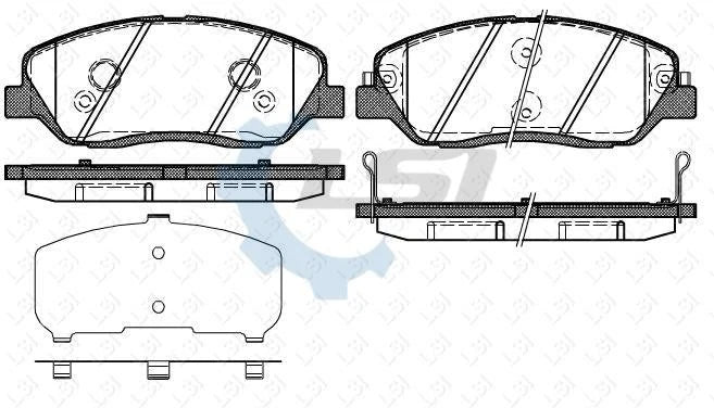 Front Bendix Brake Pads and Disc Rotors set for Hyundai Santa Fe CM 2006-2012