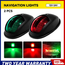 Load image into Gallery viewer, 2x LED Navigation Lights Nav Lamp Side Mount Port Starboard Marine Yacht Hot