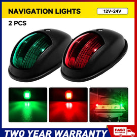 2x LED Navigation Lights Nav Lamp Side Mount Port Starboard Marine Yacht Hot