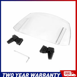Clip On Motorcycle Windshield Extension Spoiler Wind Screen Deflector 29CM AU