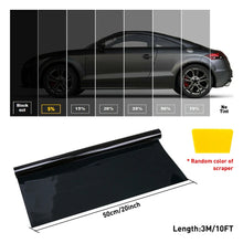 Load image into Gallery viewer, UV Resistance Black Tint Window Roll Film VLT 5% Car Home 50cmX3m Tinting Tools