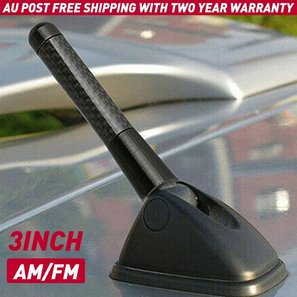 Black Carbon Antenna Aerial Bee Stubby Sting for Ford Ranger PX Raptor FX4 8cm