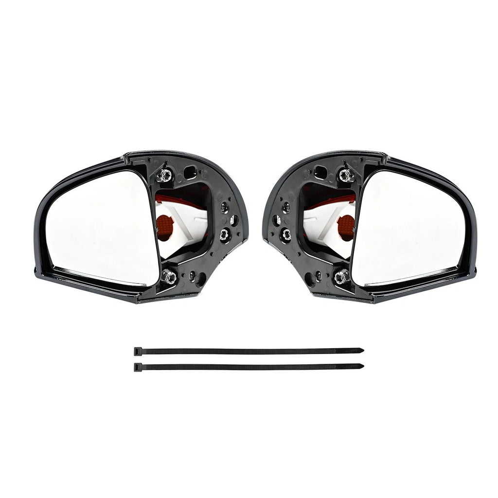 Dark Blue Rear View Mirrors Amber Turn Signals For BMW R1100RT R1100RTP R1150RT