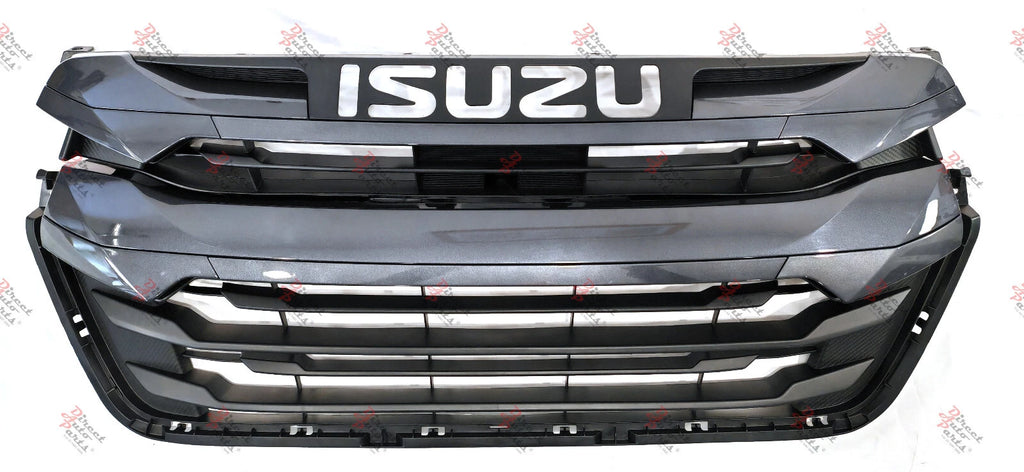 *NEW* GRILLE MESH (UPPER & LOWER, DARK GREG) for ISUZU D-MAX DMAX 2/4WD 2020 -ON