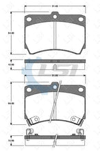 Load image into Gallery viewer, Front Brake Pads and Rotors Set for Ford LASER KF KH 3 DOOR 1990 - 94