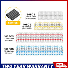 Load image into Gallery viewer, 1000PCS Connectors Heat Shrink Butt Marine Crimp Wire Splice Terminal Waterproof