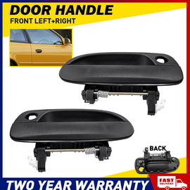 2x for Hyundai Accent LC 2000-06 Front Left Right Outer Door Handle Smooth Black