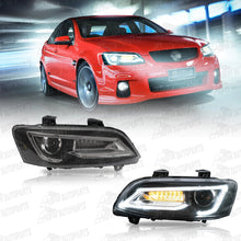 Load image into Gallery viewer, Fit Holden VE Commodore Series 1 &amp; 2 LED DRL Headlights Sequential Indicator