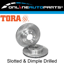 Load image into Gallery viewer, Front Drilled Slotted Disc Brake Rotors for Falcon BA BF FG XT 02-12 LTD XR6 XR8